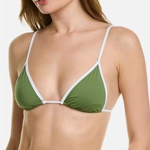Court green/optic white WeWoreWhat bikini